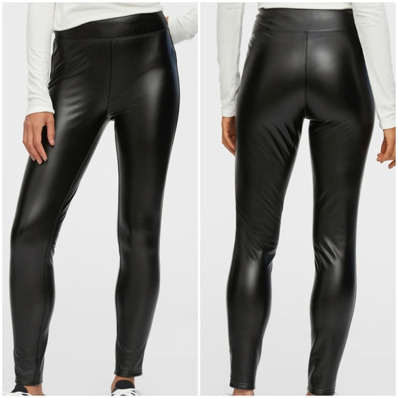 GAP Factory Pants - NWT GAP Factor Faux Leather Black Legging XXL